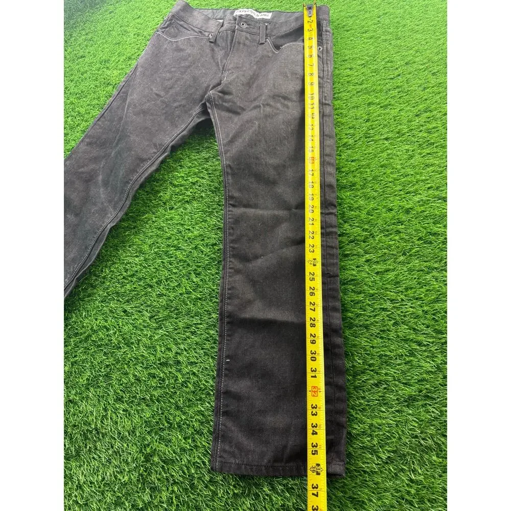 Express Rocco Jeans Mens 30x30 Black Slim Fit Straight Leg Denim Casual Pants